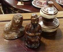 THREE PIECES OF INTERESTING ANTIQUE POTTERY