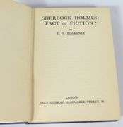 "SHERLOCK HOLMES: FACT OR FICTION" BY T.S. BLAKENEY FIRST EDITION