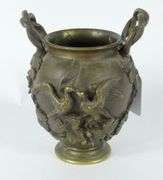 ANTIQUE BRONZE CABINET VASE
