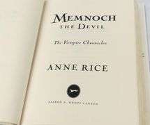 ANNE RICE SIGNED FIRST CANADIAN EDITION