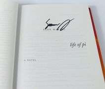 "LIFE OF PI" BY YANN MARTEL, SIGNED