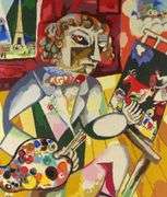 LARGE TEXTILE WORK AFTER MARC CHAGALL
