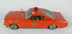 2 LARGE TINPLATE TOY CARS