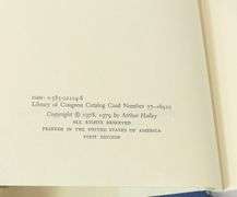 SIGNED ARTHUR HAILEY NOVEL "OVER-LOAD"
