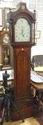 GEORGIAN OAK TALL CASE CLOCK