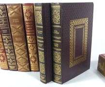 9 LEATHER BOUND VOLUMES