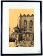 PAIR MIDDLE EASTERN INK DRAWINGS