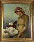 LARGE OIL ON CANVAS BY ROBERT FERRAN