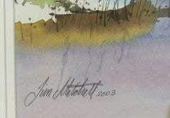 PAIR WATERCOLOURS BY JIM MITCHELL