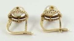 PAIR GOLD EARRINGS