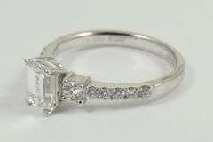 CERTIFIED EMERALD CUT DIAMOND RING