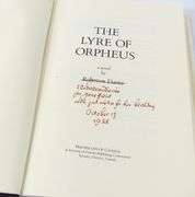 ROBERTSON DAVIES SIGNED NOVEL "THE LYRE OF ORPHEUS"