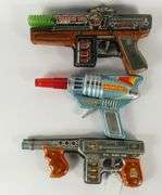 3 TINPLATE TOY GUNS