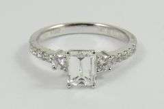 CERTIFIED EMERALD CUT DIAMOND RING