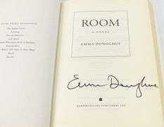 SIGNED EMMA DONOGHUE NOVEL "ROOM"