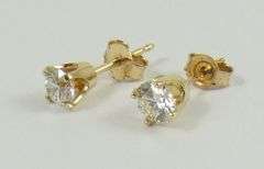 PAIR DIAMOND EARRINGS