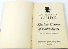 RARE VOLUME "AN IRREGULAR GUIDE TO SHERLOCK HOLMES"