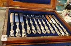 ANTIQUE SILVER PLATE LUNCHEON SET