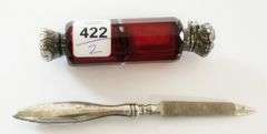 PURSE SCENT BOTTLE AND NAIL FILE