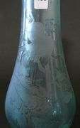 VINTAGE CHINESE ETCHED GLASS VASE