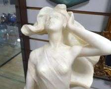 LARGE ALABASTER "FEMALE" SCULPTURE