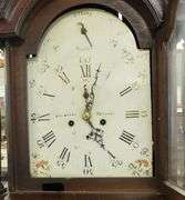 GEORGIAN OAK TALL CASE CLOCK