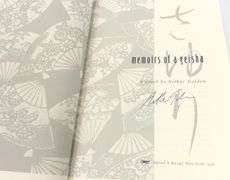 "MEMOIRS OF A GEISHA" BY ARTHUR GOLDEN, SIGNED