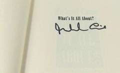 SIGNED MICHAEL CAINE BOOK "WHAT'S IT ALL ABOUT"