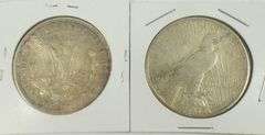 2 U.S. SILVER DOLLARS