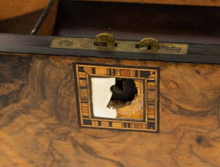 BURL WALNUT LAP DESK