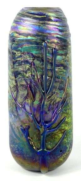 LINDA WESTROM ART GLASS VASE
