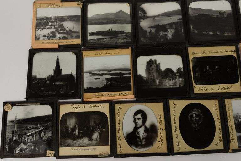 GLASS MAGIC LANTERN SLIDES