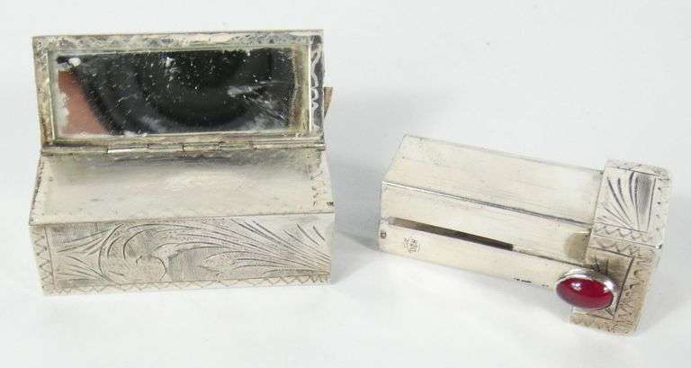 SILVER LIPSTICK CASE