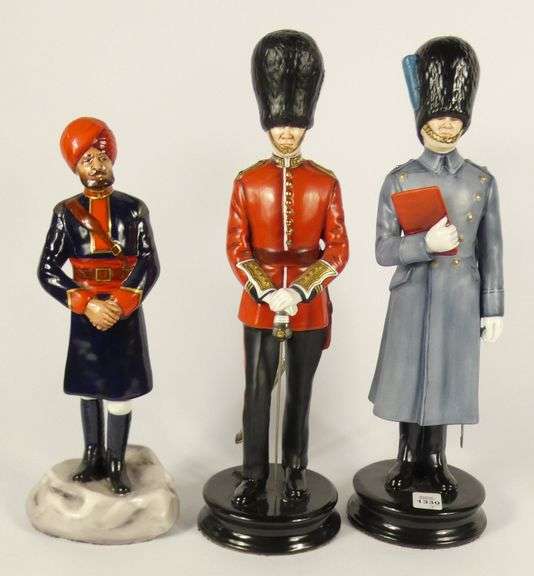 3 LIMITED EDITION MILITARY FIGURINES