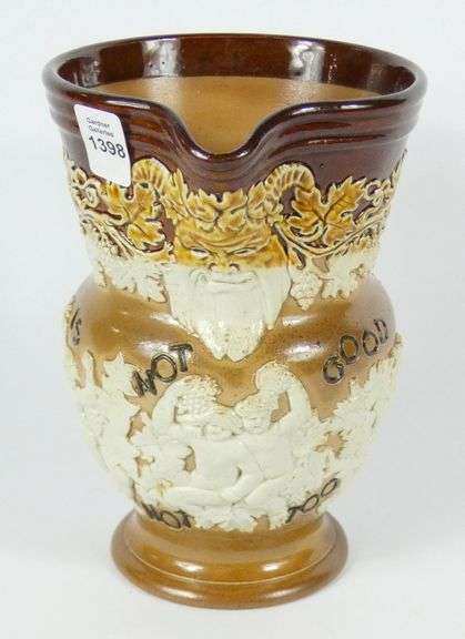 ANTIQUE DOULTON MOTTO JUG