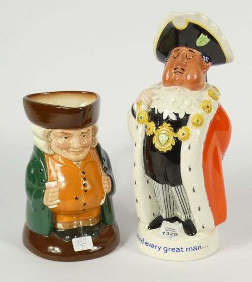 2 ENGLISH TOBY JUGS
