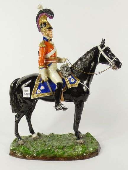 TWO PORCELAIN MILITARY FIGURINES