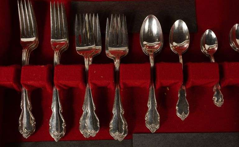 ROGERS "BRETON ROSE" STERLING FLATWARE
