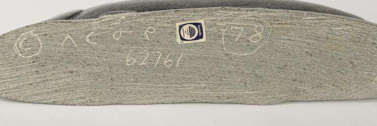 INUIT SOAPSTONE "WHALE" CARVING
