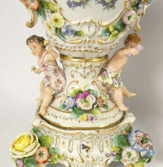 PAIR ANTIQUE URNS