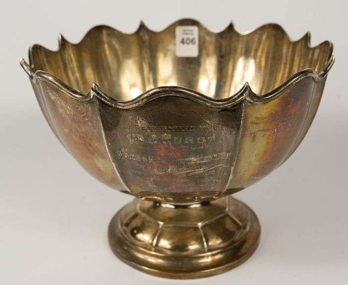 STERLING SILVER PRESENTATION BOWL