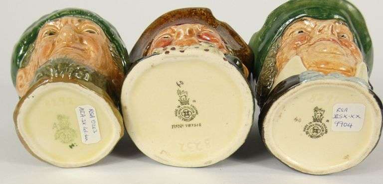 SET 6 DOULTON ASHPOTS
