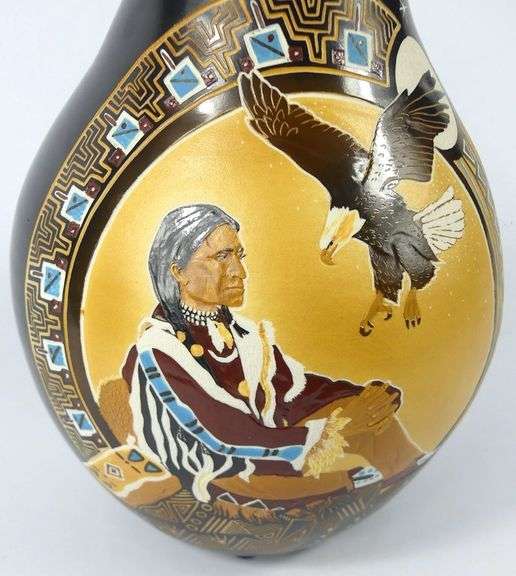 LEIGH SMITH TALKING EARTH POTTERY VASE