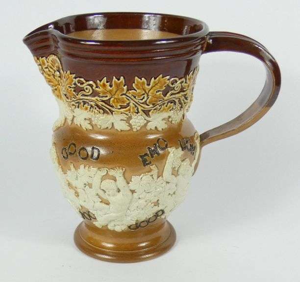 ANTIQUE DOULTON MOTTO JUG