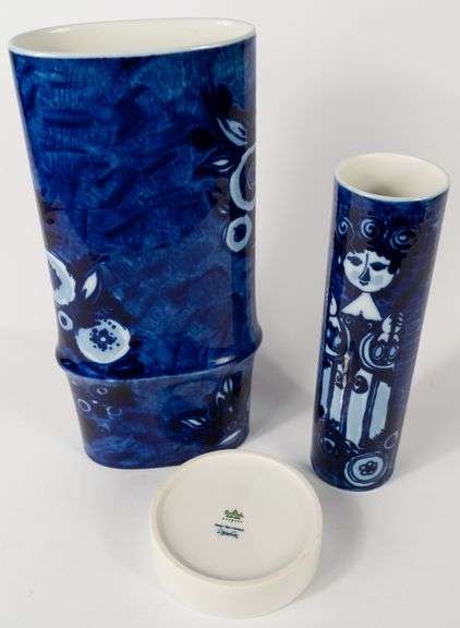 TWO BJORN WIINBLAD VASES & BOWL