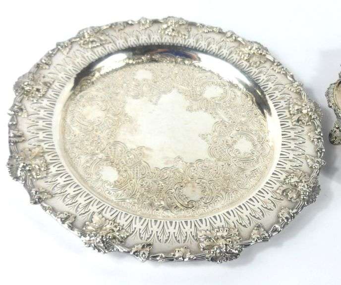 TWO SERVING TRAYS