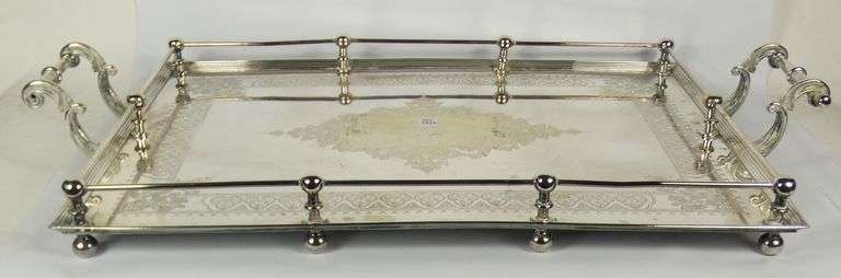 LARGE EDWARDIAN SERVICE TRAY