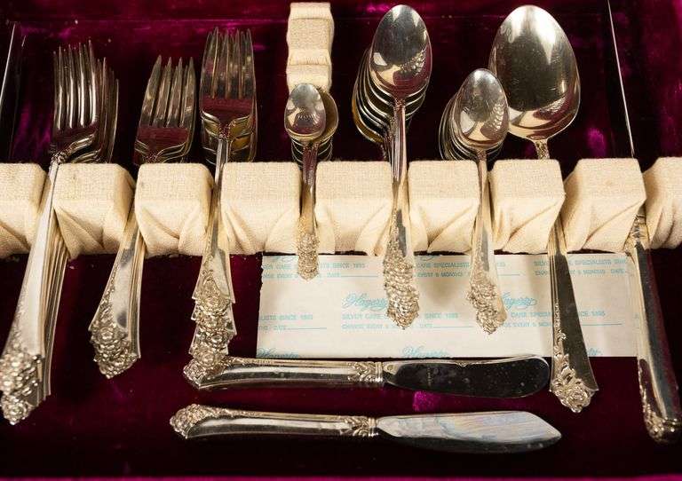 HEIRLOOM "DAMASK ROSE" STERLING FLATWARE