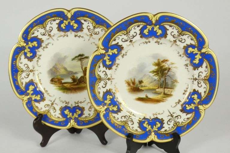 ANTIQUE 17-PIECE DESSERT SERVICE