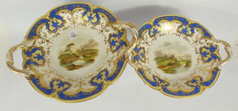 ANTIQUE 17-PIECE DESSERT SERVICE